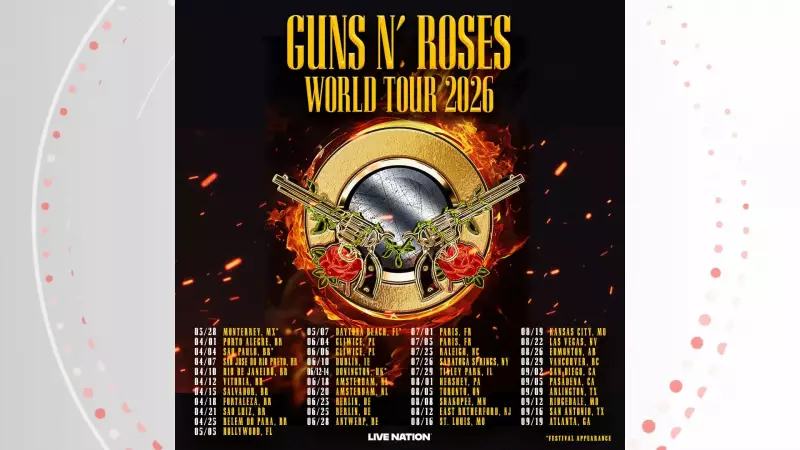 Guns N' Roses anuncia primeiro show em Belém em 2026 no Mangueirão
