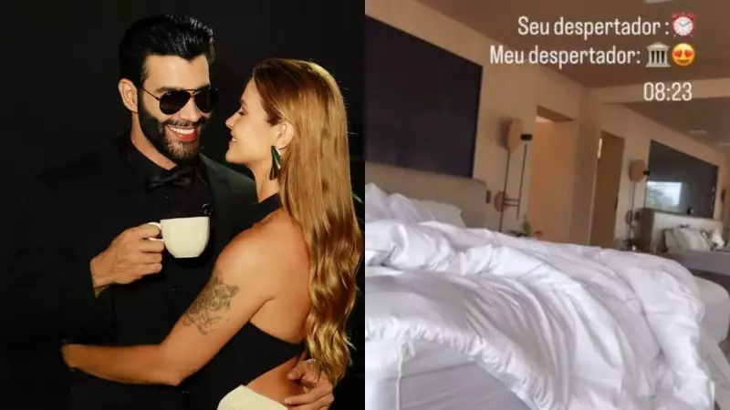 Gusttavo Lima é o 'despertador' de Andressa Suita em vídeo íntimo