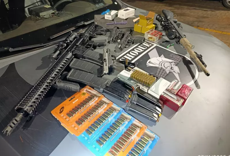 Homem bêbado é preso com arsenal em Campo Grande após ameaças