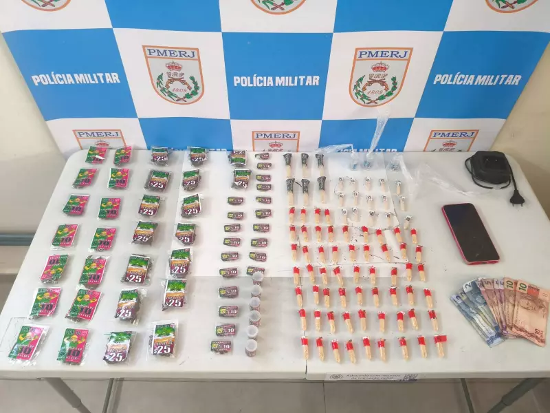 Homem de 26 anos preso por tráfico de drogas em Volta Redonda