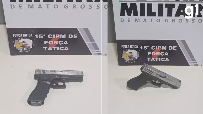 Homem de 35 anos é preso por ameaçar esposa com arma de brinquedo em Várzea Grande