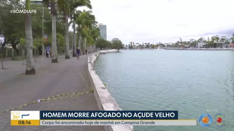 Homem de 37 anos morre afogado no Açude Velho em Campina Grande