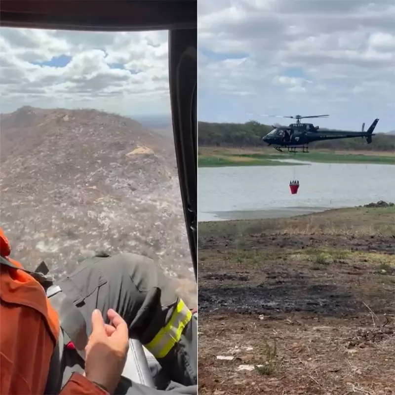 Incêndio na Estação Ecológica do Seridó já dura quase um dia
