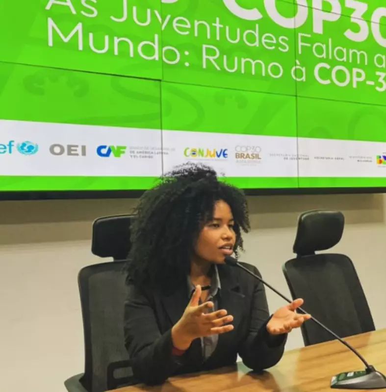 Jovem de 19 anos viaja 20+ horas do Pantanal para COP30 em Belém