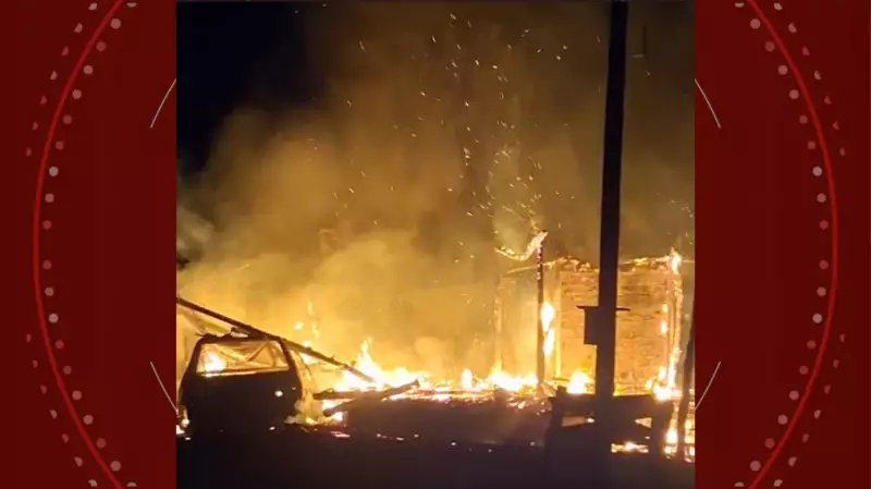 Jovem invade casa da família no Paraná, agride pai e irmã e provoca incêndio em residência e carro