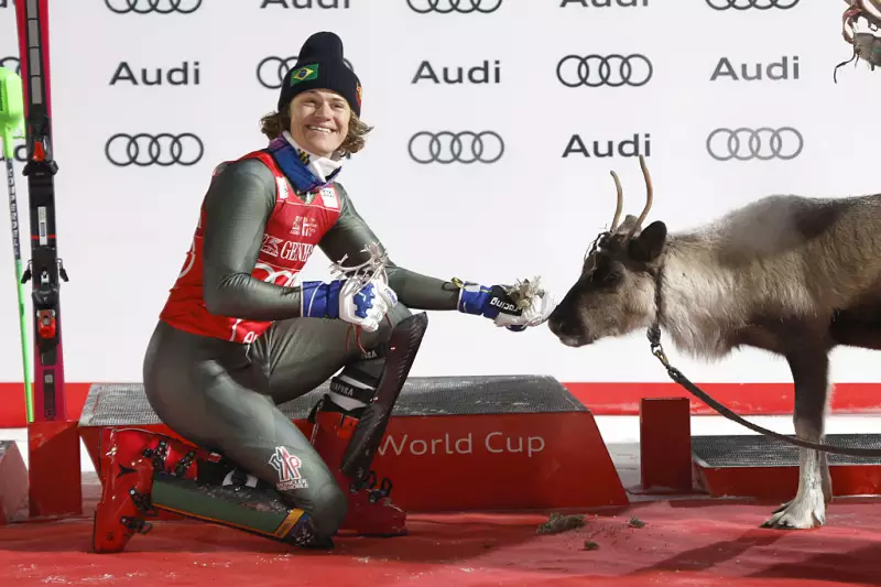 Lucas Braathen faz história: 1º brasileiro no topo da Copa do Mundo de esqui