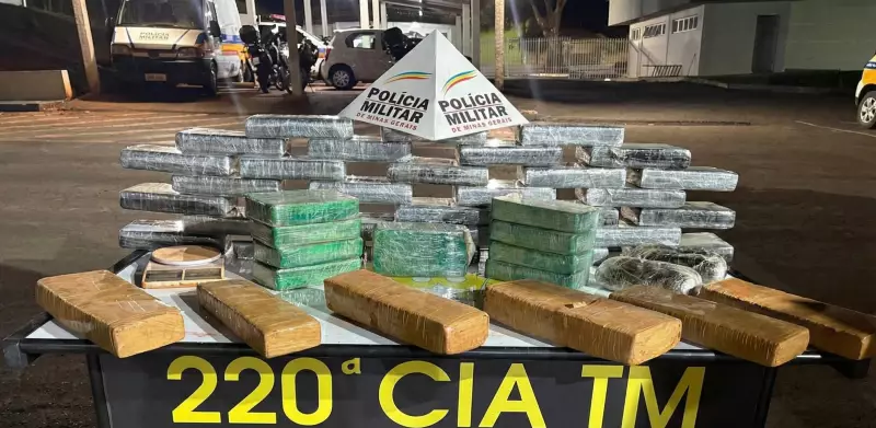Mais de 50 kg de drogas apreendidos em Curvelo-MG