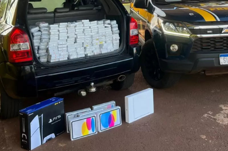 Médico preso com 289 iPhones e 13 iPads em Dourados: Apreensão supera R$ 2,2 milhões em eletrônicos de luxo