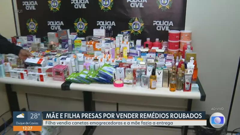 Mãe e filha presas por revender R$ 400 mil em produtos roubados