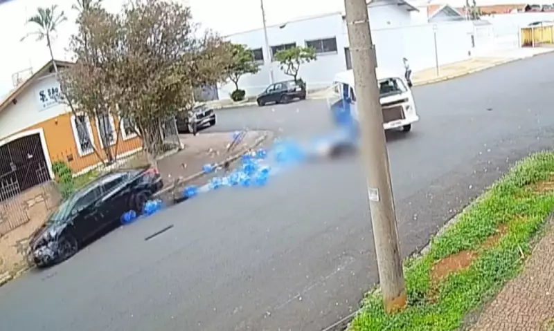 Motorista é arremessado de perua após desrespeitar sinal de pare em Piracicaba