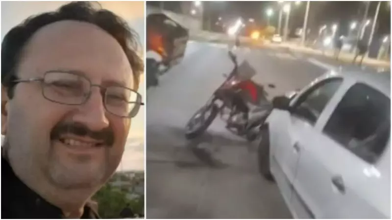 Motorista avança semáforo e foge após atropelar entregador em Fortaleza