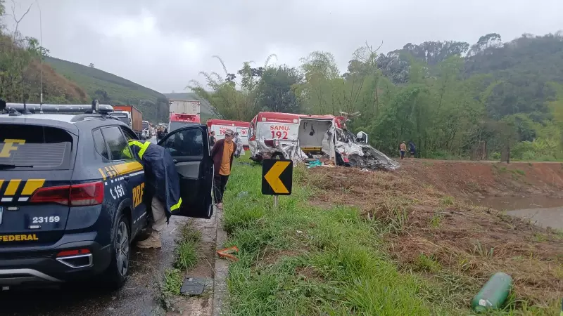 Motorista do Samu morre em acidente na BR-262 em Minas Gerais