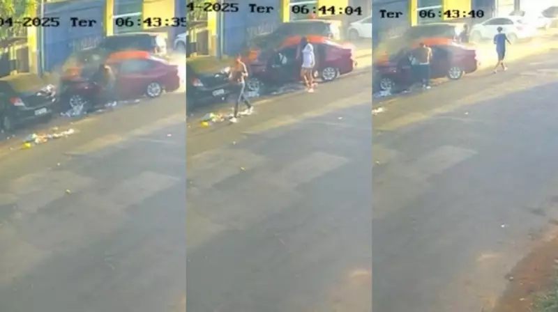 Motorista provoca colisão em série e foge a pé com tranquilidade assustadora em Macapá; veja o vídeo