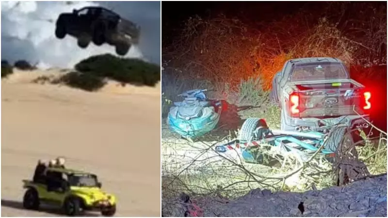 Motorista que voou em duna se acidenta novamente na BR-116