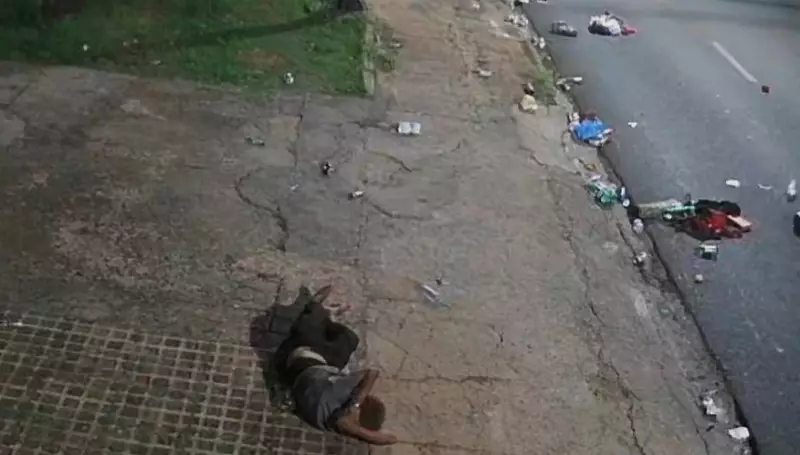 Mulher é atropelada e jogada a 3 metros por carro que fugiu em Uberlândia