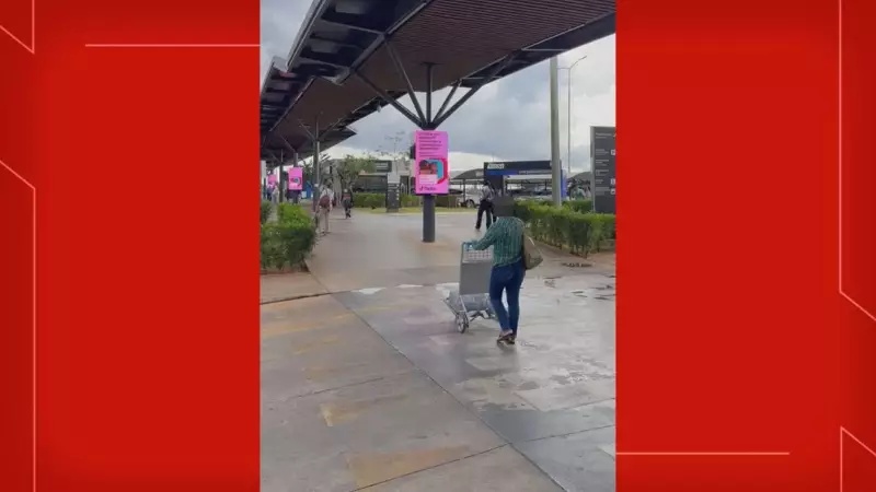 Mulher tem mala furtada no Aeroporto de Brasília enquanto gravava vídeo