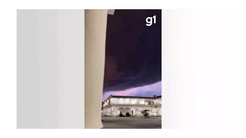 Nuvem em Aimorés lembra Stranger Things e causa tempestade