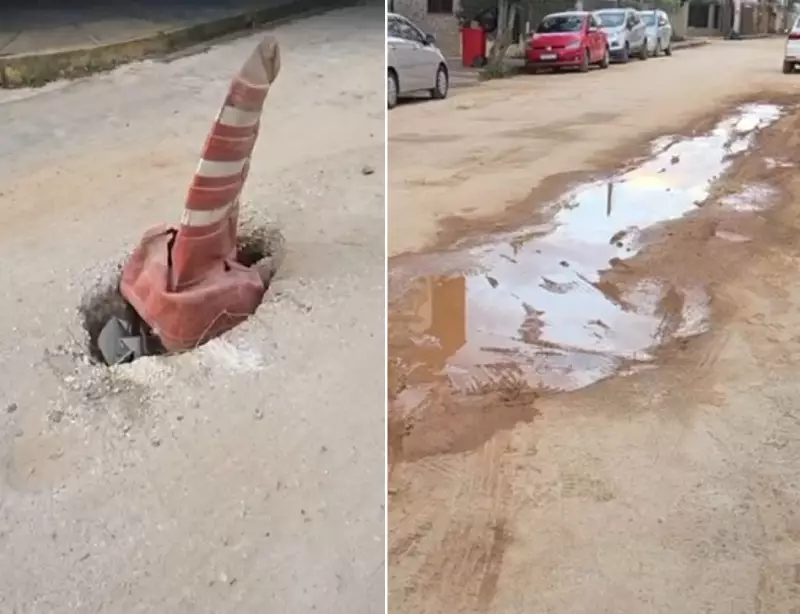 Obras na Rua Rui Barbosa em Itaperuna geram transtornos há meses