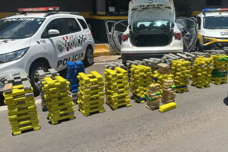 Operação apreende 603 kg de maconha e prende 2 em SP