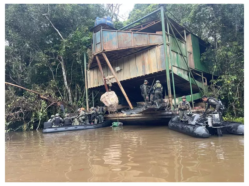 Operação Fronteira Dourada destrói 14 dragas ilegais na Amazônia