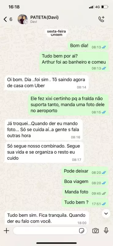 Pai confessa morte do filho após enviar mensagem tranquilizadora para a mãe da criança