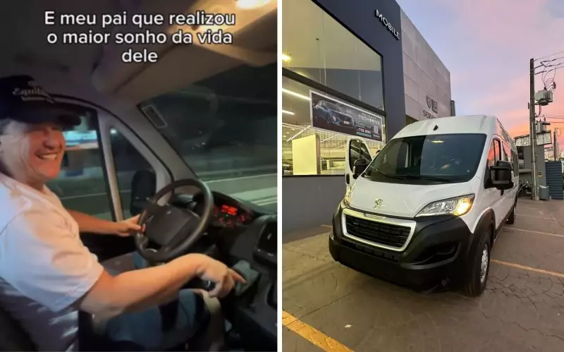 Pai transforma van em lar sobre rodas e realiza sonho de viajar com a família pelo Brasil