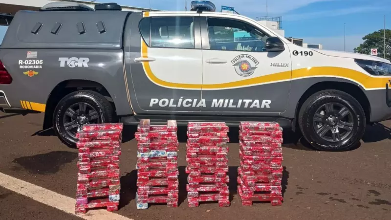 Paraguaios presos com 125 kg de maconha em Santa Cruz do Rio Pardo