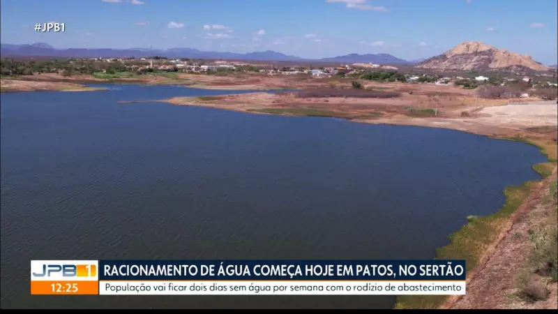 Patos inicia racionamento de água com reservatórios abaixo de 2%