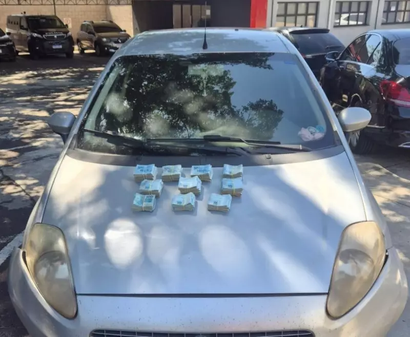 Polícia apreende R$ 100 mil em carro parado na contramão em Dracena