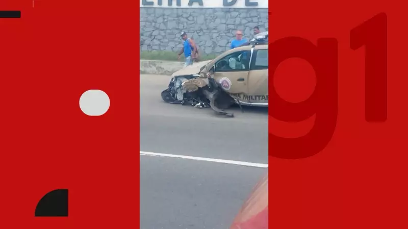 Policial Militar sofre acidente grave após passar mal ao volante em Feira de Santana