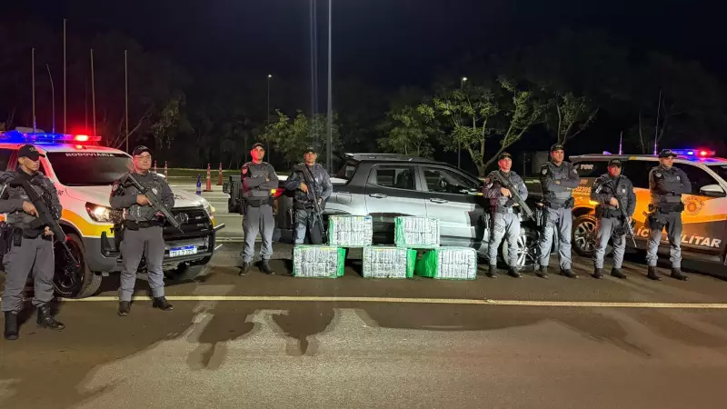 PR apreende 265 kg de cocaína em Palmital e prende jovem de 20 anos