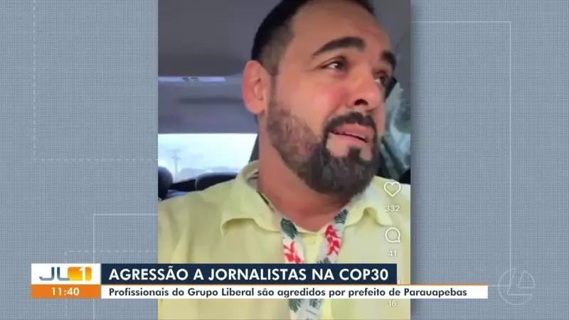 Prefeito agride jornalistas na COP 30 e tem credencial suspensa