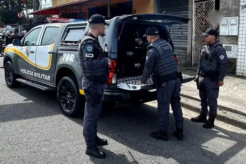 Procurado por 3 roubos é preso após perseguição policial em São Vicente