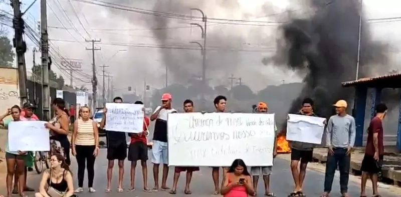 Protesto com pneus queimados bloqueia MA-201 em São Luís