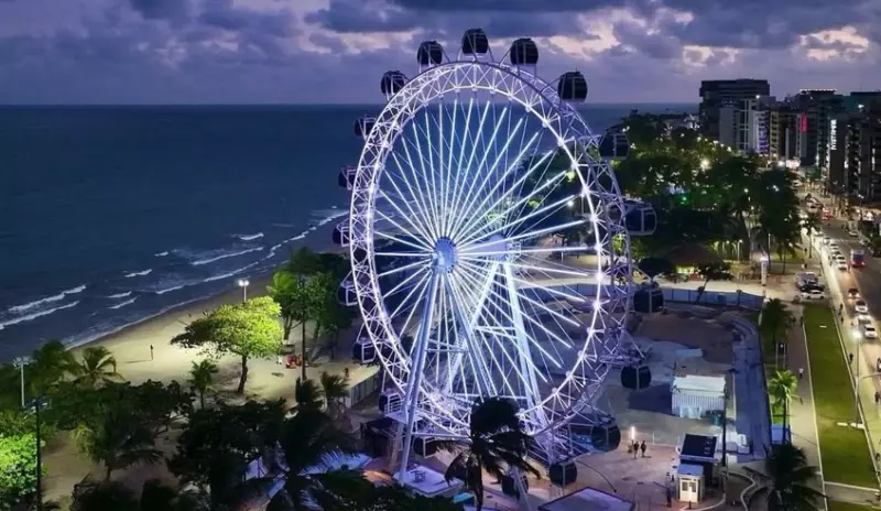 Roda-gigante de Maceió: Conheça a atração que conquista o Nordeste com vista panorâmica