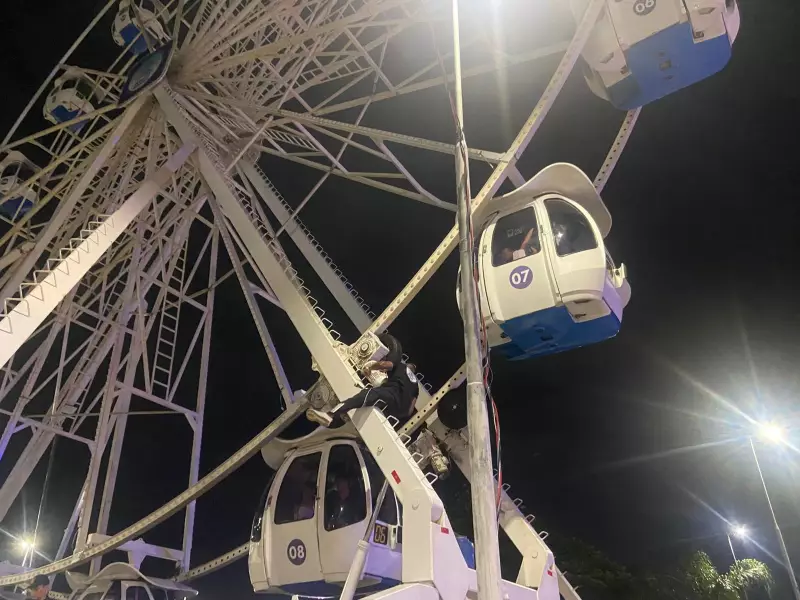 Roda-gigante em Manaus trava e deixa passageiros presos: investigação apura sabotagem