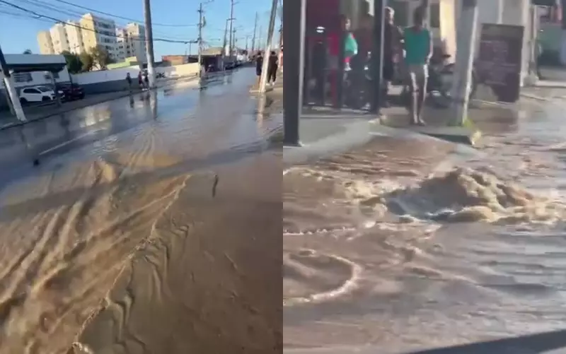 Rompimento de tubulação afeta abastecimento de água em Aracaju