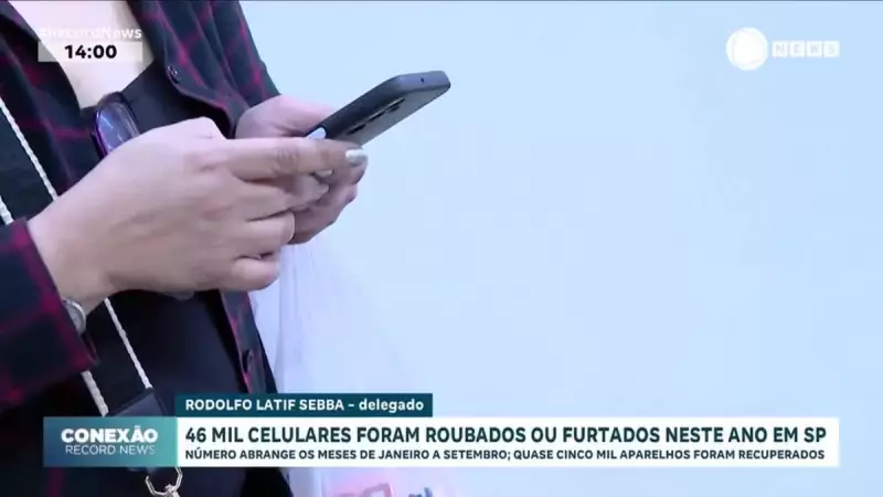 SP em Alerta: 46 Mil Celulares Roubados ou Furtados em 2025 Revela Crise de Segurança