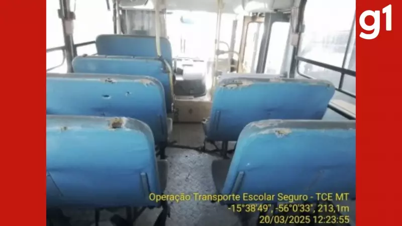 TCE-MT ordena retirada de 14 ônibus escolares em Cuiabá por risco