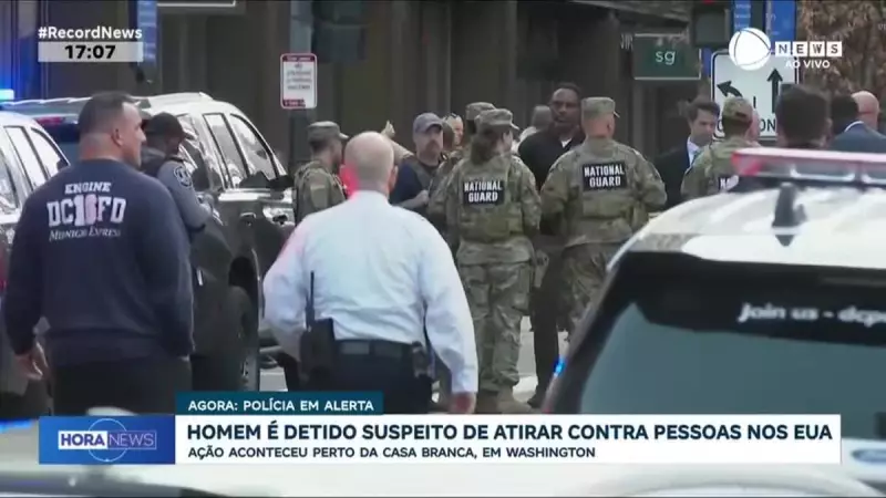 Tiroteio perto da Casa Branca fere dois militares; homem detido