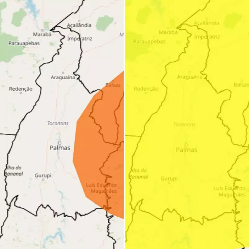 Tocantins em alerta: Inmet prevê chuvas intensas até sábado