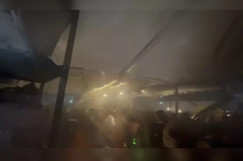 Tragédia em Festa Universitária: Hangar Desaba e Mata Homem em Regente Feijó; VÍDEO
