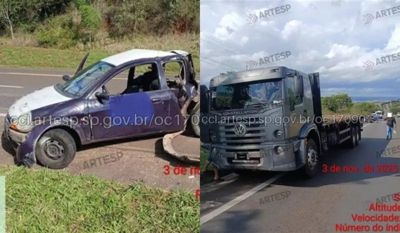 Tragédia na Rodovia João Mellão: Passageiro morre em colisão entre caminhão e carro em Itai