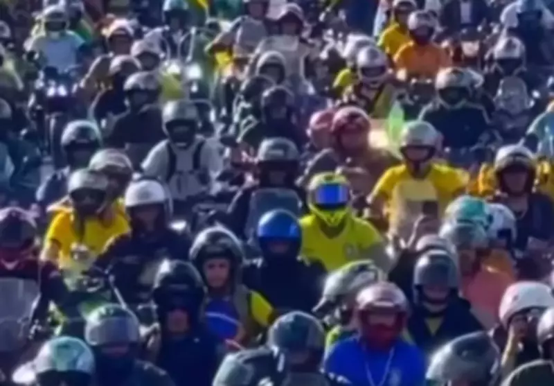 Vídeo de motociata é fake: imagens são de julho, não de protesto contra prisão