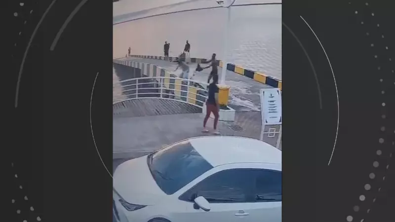 Videomaker é empurrado de rampa náutica em Macapá durante agressão