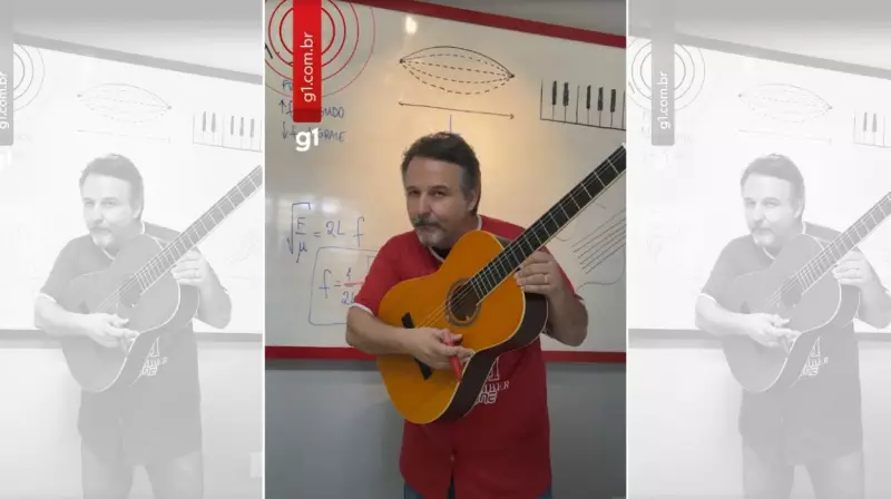 Violão nas aulas de Física: professor da Unesp usa música para explicar ondulatória de forma criativa