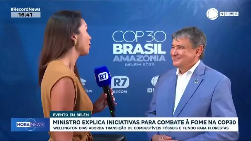 Wellington Dias detalha combate à fome e transição energética na COP30