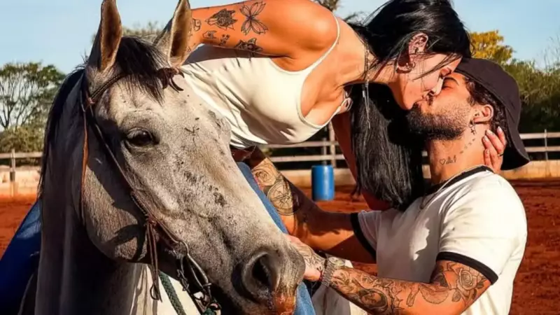 Zé Felipe surpreende Ana Castela com visita surpresa em aniversário