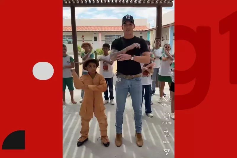 Zé Vaqueiro Surpreende Alunos em Visita Espontânea a Escola de Juazeiro: 'Momentos de Pura Emoção'