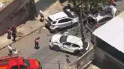 Acidente com 4 carros deixa feridos no bairro Aparecida em BH